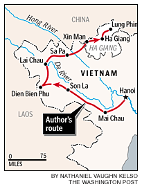 Offroad Vietnam Motorbike Adventures - Vietnam's Easy Riders, A Ride Report. Riding map for Vietnam's Easy Rider by Dustin Roasa. Detailed map
