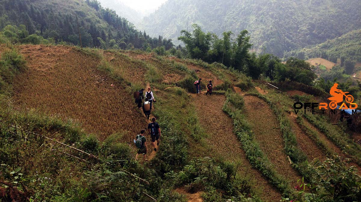 2 days Sapa trek of North Vietnam down to a local village.