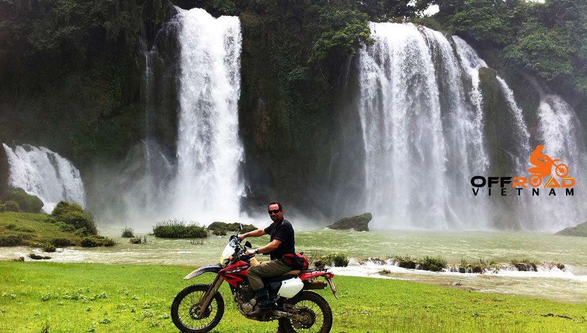Challenging Grand North Loop In 14 Days. Ban Gioc waterfalls motorcycle tours