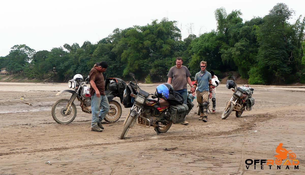 Offroad Vietnam Motorbike Adventures - Vietnam, You're Standing In It - Book. River bed.