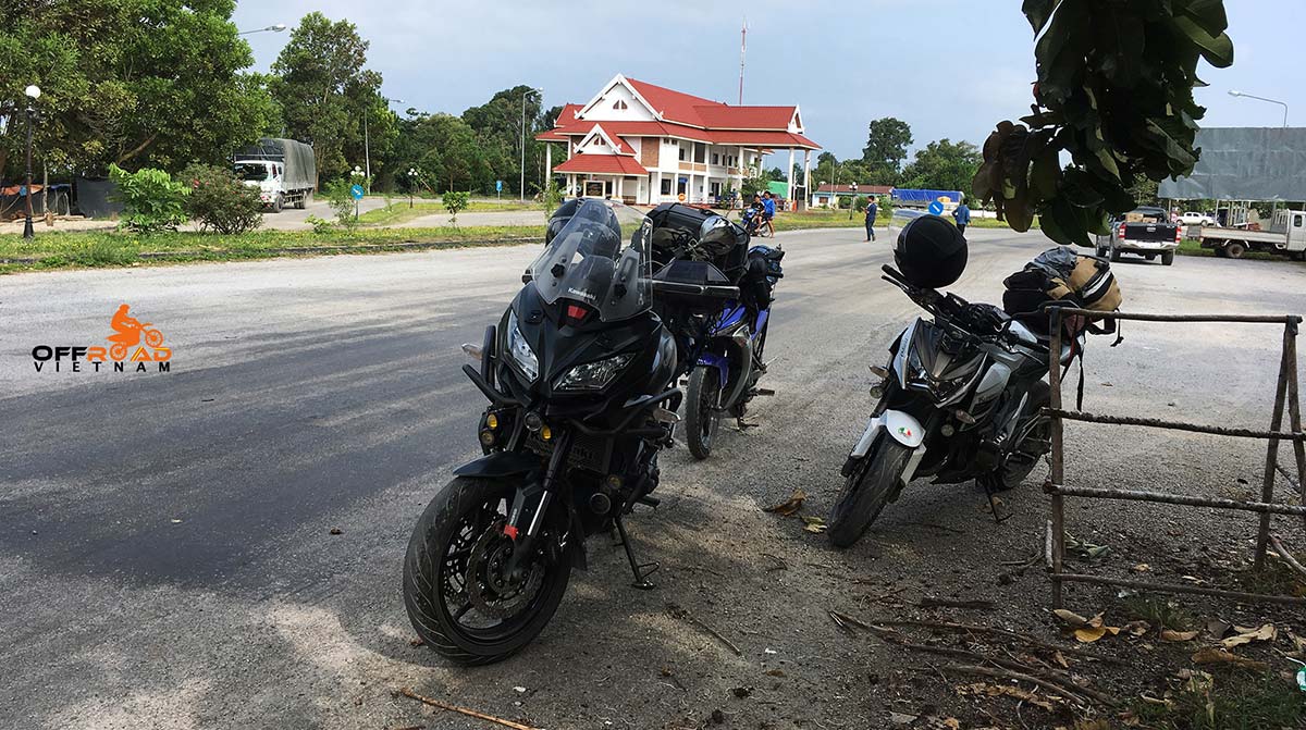 Offroad Vietnam Motorbike Adventures - International Border Gates Crossing in Tay Trang, Dien Bien Phu.