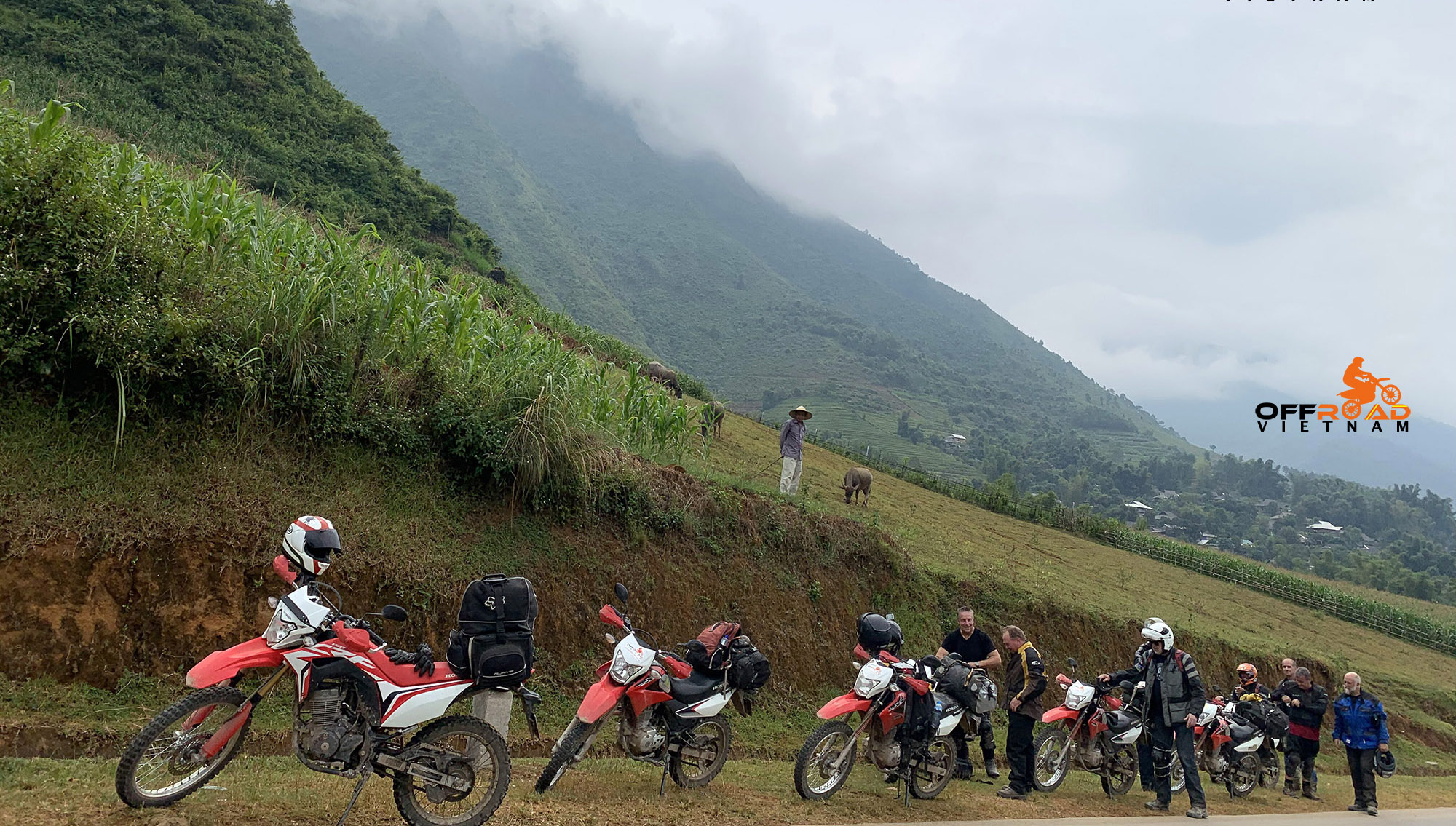 Offroad Vietnam dauert professionell geführte Motorrad-touren & self-guided Motorradreisen von Hanoi durch Nord-Vietnam, Honda 150-250ccm