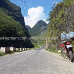 Vietnam motorbike tours, Vietnam motorcycle tours. Snake way in Ha Giang, heading up the Heaven gate.