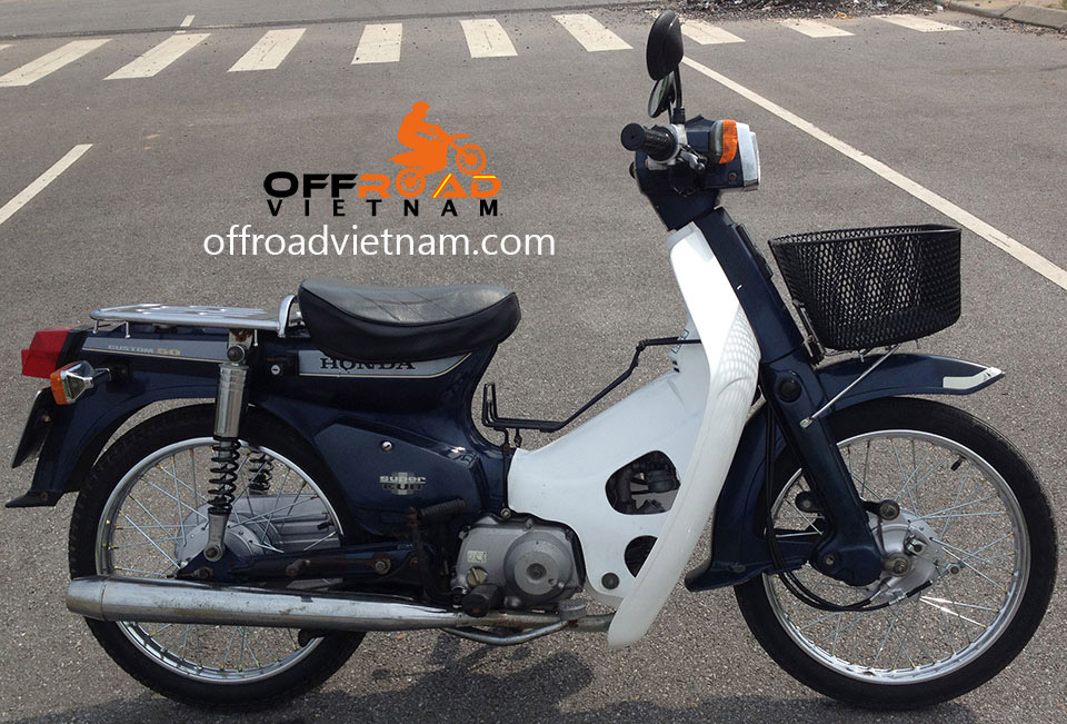 Honda Super Cub 50cc Hanoi Offroad Vietnam Scooter Rental
